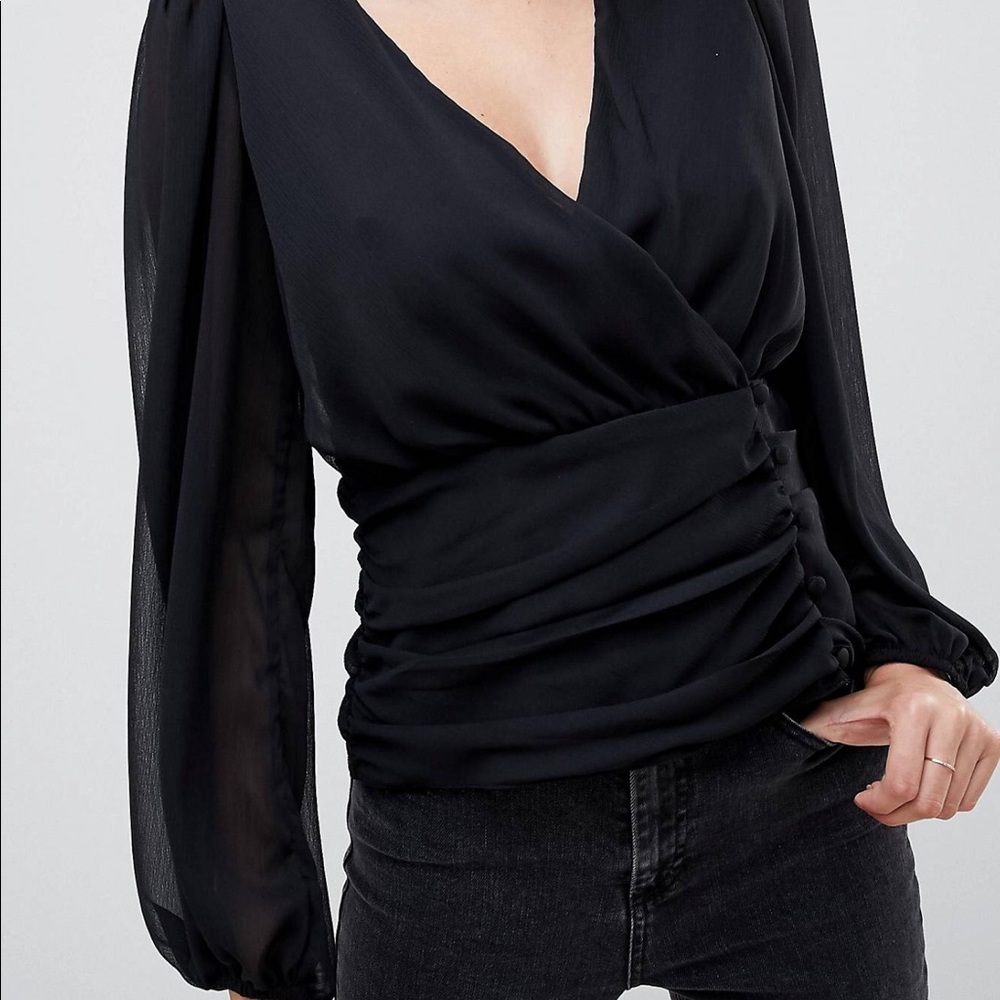 ASOS wrap top NWT